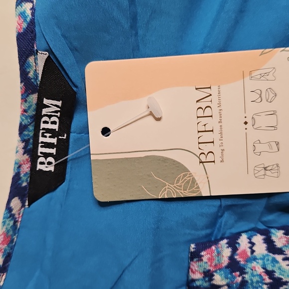 Pink & Blue Dress Size Large - Picture 5 of 5